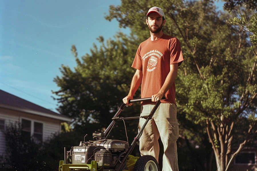 electric mulch lawn mower